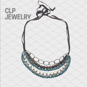 CLP Turquoise Pearl Labradorite Necklace